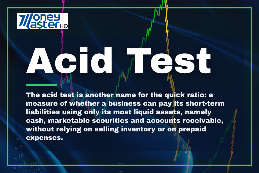 Acid Test illustration - Money Master HQ finance glossary