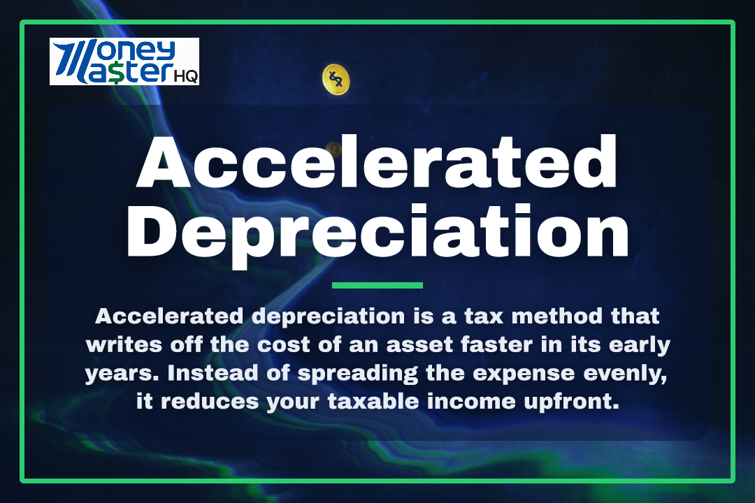 Accelerated Depreciation illustration - Money Master HQ finance glossary